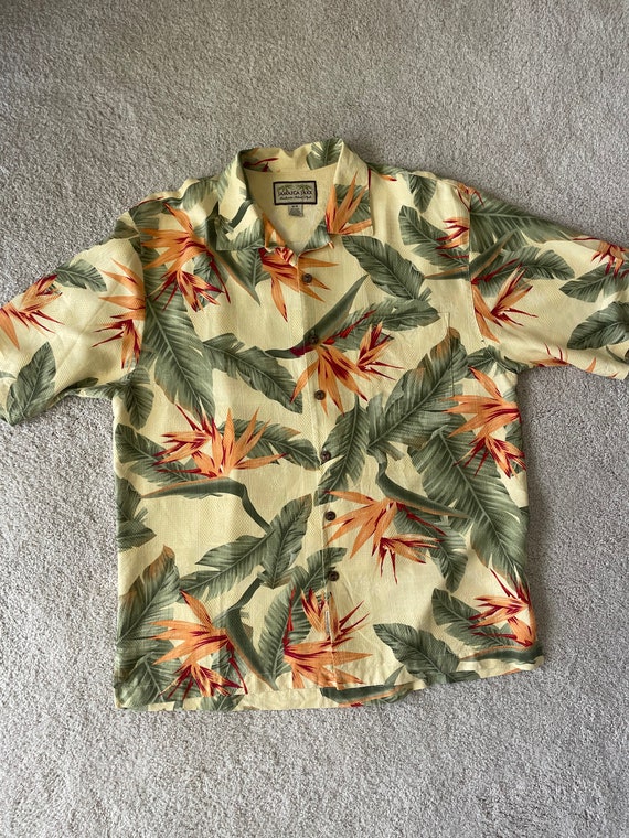 Men's Vintage 100% Silk Jamaica Jaxx Hawaiian Shir