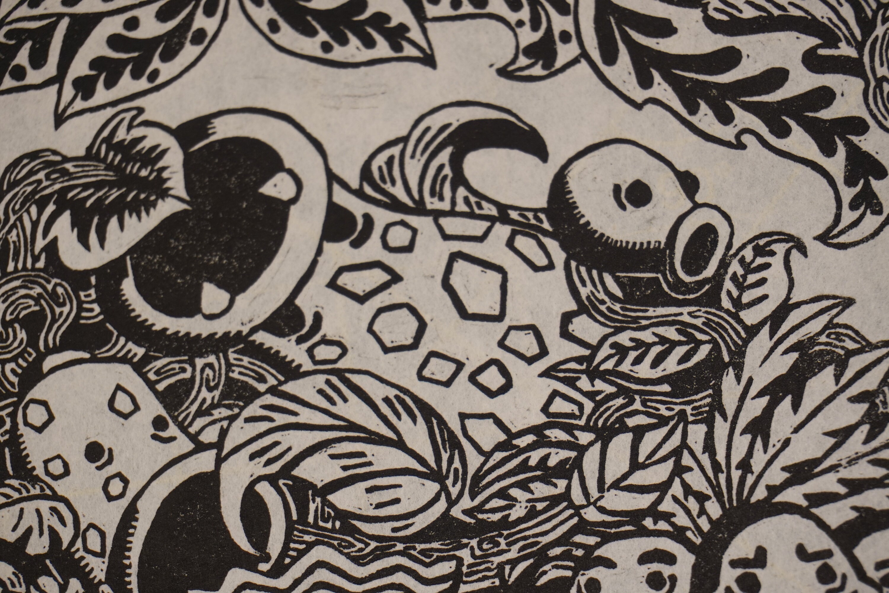 Kanto Grass Linocut Print Open Edition Pokemon Art Etsy