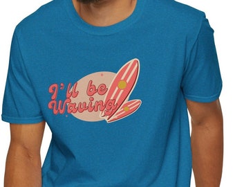 Surfing shirt Surfer T-shirt Retro surfboard shirt Mens summer tshirt Womens summer tee Funny beach tee Gift for surfer Ocean waves shirt