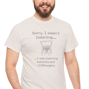 Writer tshirt Funny writing shirt Gift for Writer Novelist tee Story writer tee Literary shirt Fiction writer Working on my next chapter tee