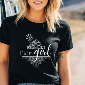 Farm Girl shirt Country girl t-shirt Womens country tee Farm wife shirt Farm life tee Rustic farmhouse Rural Life tshirt Gift Homestead tee