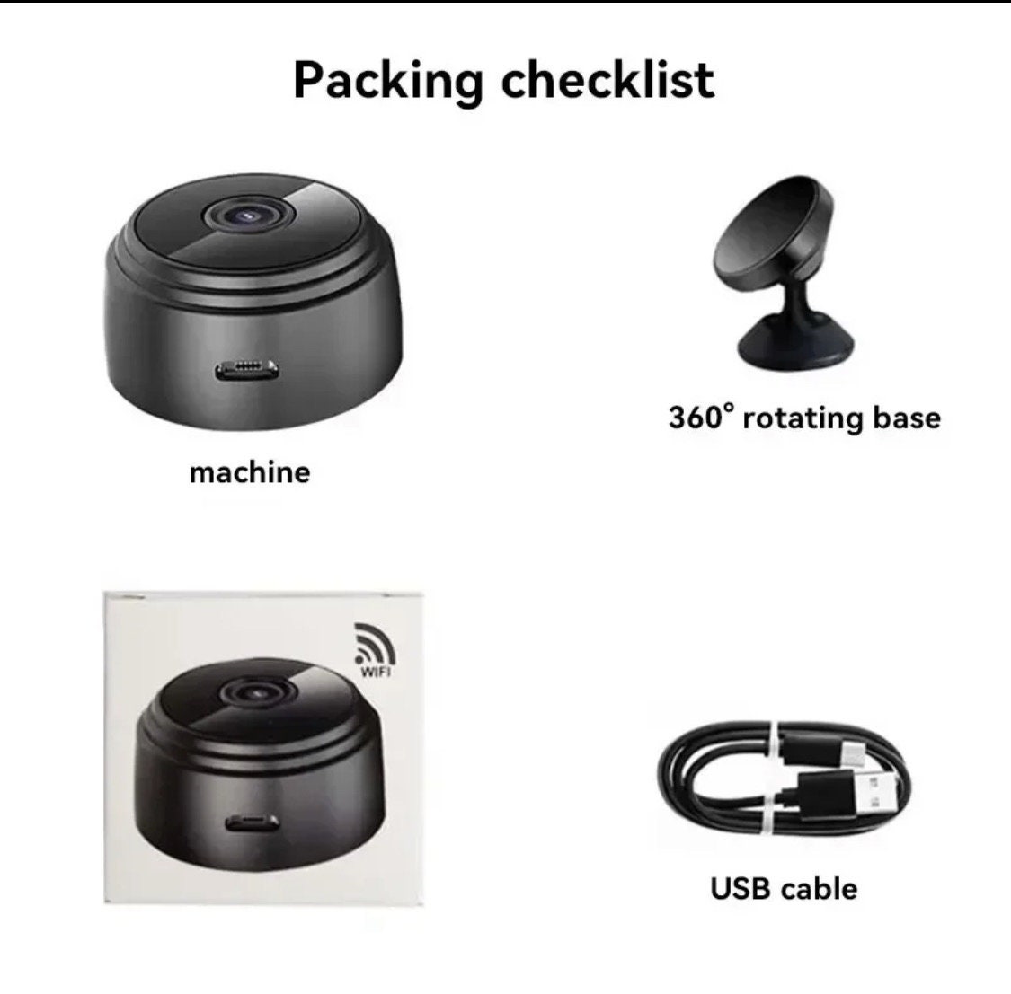 IP Wi-fi HD 1080p Mini Security Camera A9 Micro - Etsy