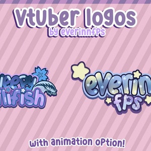 vtuber logo w/ animation options
