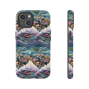 Mountain Meadow Bliss 3D Phone Case | Unique Embroidered Textures | Gift for Apple iPhone | Google Pixel | Samsung Galaxy