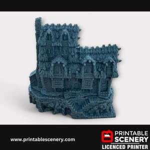 Medieval Fantasy Scatter Terrain - Hagglethorn Longhouse for DND Adventures, 32mm & 28mm Scale Tabletop, 3D Printed