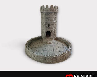 Castle Dice Tower, Medieval Dice Roller, Dice Holder, Tabletop Gaming Accessory, Castle Decor, Gamer Gift