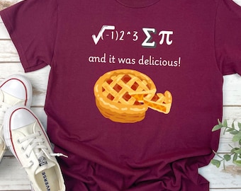 Camiseta divertida de profesor de matemáticas, diseño de pastel de álgebra, unisex, de algodón