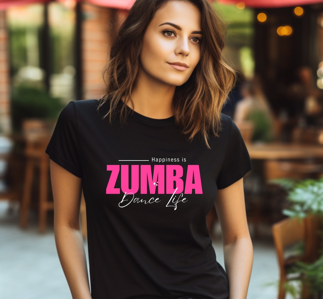 Zumba is Happiness T-shirt, Women's Cut Zumba Top, Zumba Dance