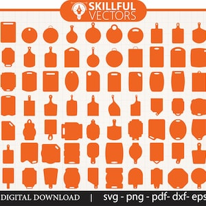 100 taglieri da cucina Big Set SVG Bundle, taglieri per servire piatti, taglieri per pane, forme per il taglio laser, taglieri vettoriali