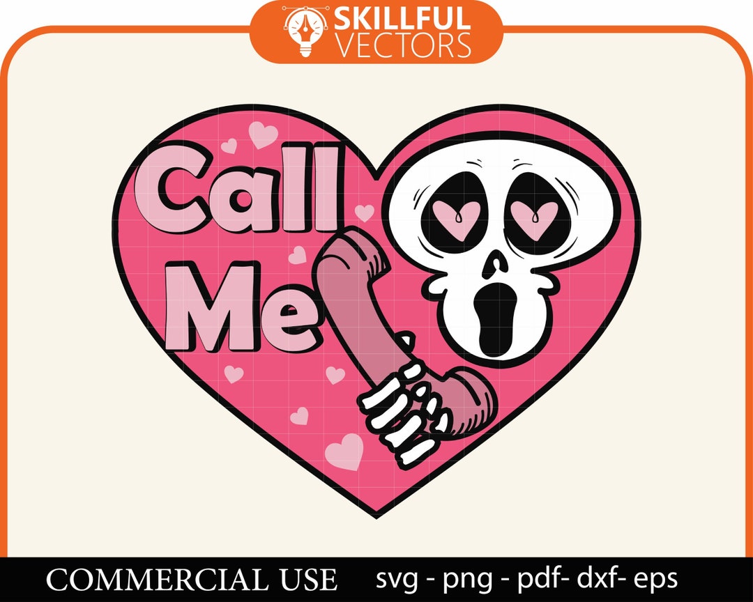 Ghost Call Me Clipart Png Jpeg Call Me Png Ghost Face Svg Etsy