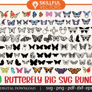 180+ geschichtetes Schmetterlings-Svg-Bundle, Schmetterlings-Svg, Schmetterlings-Svg, Schmetterlings-Clipart-Schnittdateien für Becher, SVG-Dateien für Cricut, Silhouette