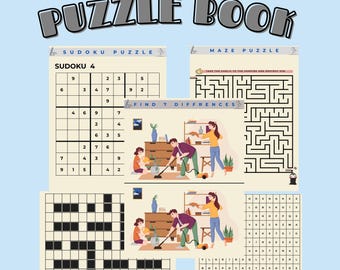 Weekly Puzzle Magazine: Sudoku, Word Hunt, Maze (PDF Download)