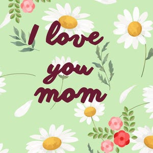 Carta para mamá, Carta imprimible del Día de la Madre, Feliz Día de la Madre, Floral, Descarga instantánea, Plantilla de carta para decirle cuánto la amas
