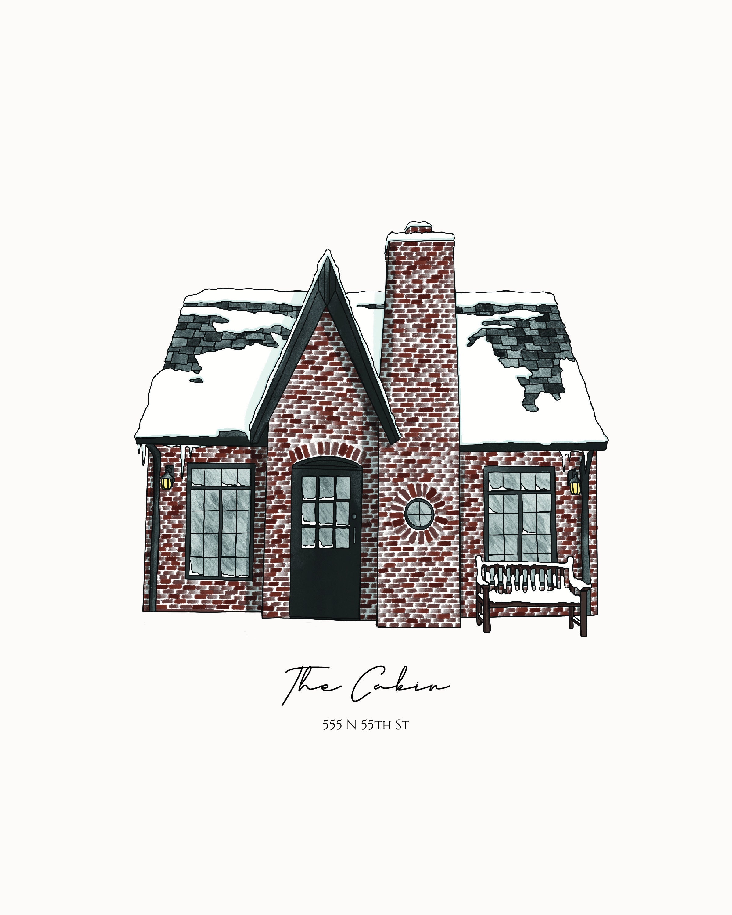 Personalized House Poster, Fully Custom Digital Print - Etsy