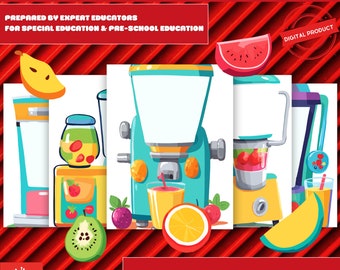 Smoothie Activity | Special Education, Preschool, Homeschool | Busy Book,Learning Activity,Worksheet