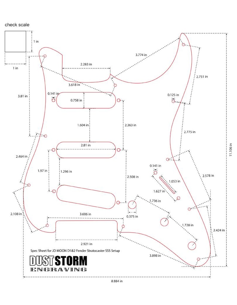 Laser Engraved Strat Guitar Body: Iridescent Gold Mirror Pickguard, HSH Routing sss