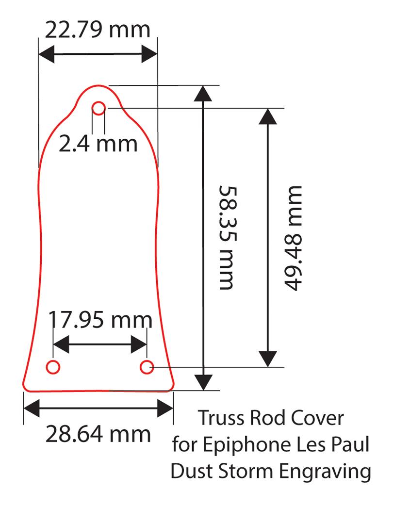 Pickguard De Guitarra KAISH LP Com Suporte Cromado Para Epiphone Les Paul | Brasil