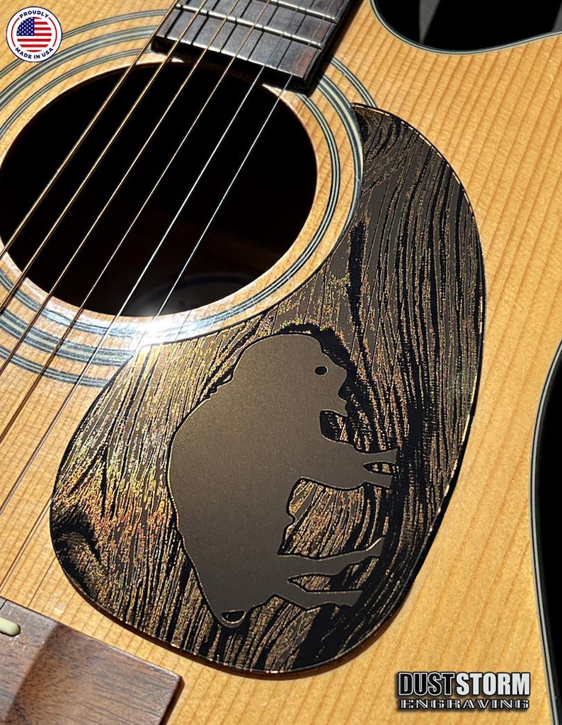 Custom Acoustic Guitar Pickguards in Acrylic Mirror bild 3
