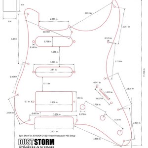 Laser Engraved Strat Guitar Body: Iridescent Gold Mirror Pickguard, HSH Routing hss