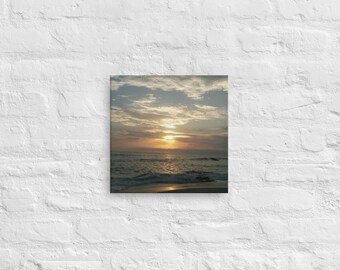 This canvas print was taken at La Jolla, California at sunset. Only available in 12 x 12