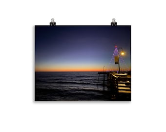 Photo paper of Christmas in Pismo Beach, California