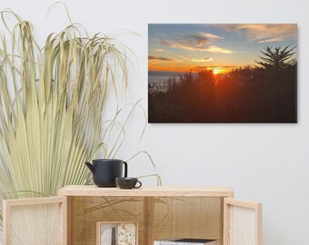 This canvas print was taken over looking the ocean in Shell Beach, California.