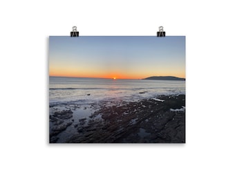 Photo paper of Shell Beach, California