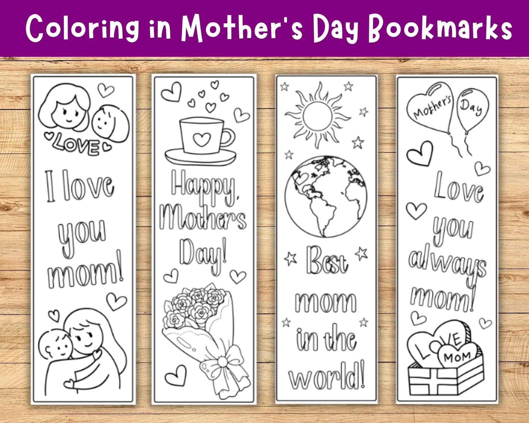 mother-s-day-coloring-in-bookmarks-color-your-own-bookmarks-for-mothering-sunday-bookmark-printable-for-kids-gift-for-mom-mum-etsy for Mother S Day Bookmarks Printable Free Mother's Day Coloring in Bookmarks, Color Your Own Bookmarks for Mothering Sunday, Bookmark Printable for Kids, Gift for Mom Mum - Etsy for Mother S Day Bookmarks Printable Free