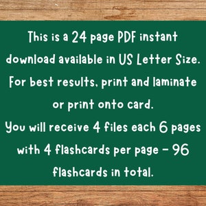 Animal Flash Cards, Pet Farm Animal Flashcards, Zoo Jungle Animals, Sea Creatures, Bugs Insects, Educational Printable, Toddler Flashcards image 8