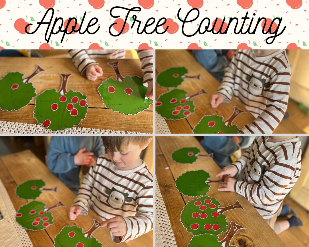 Apple Tree Counting Activity, Math Activity, 1-10 Counting Maths, Pre-k ...