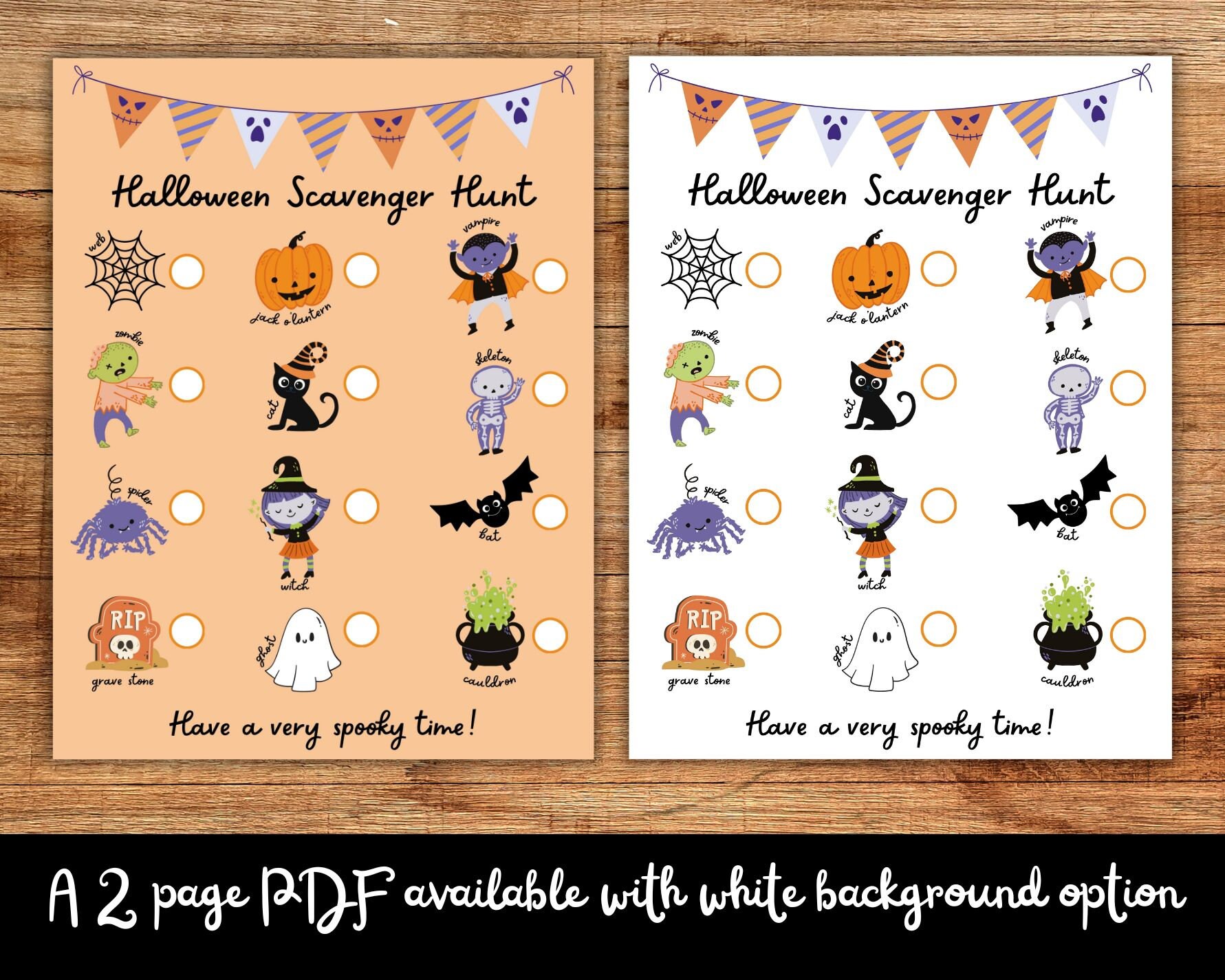 Halloween Scavenger Hunt Printable Download, Halloween Party Games ...