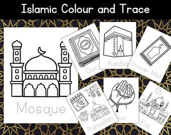 Ramadan Coloring, Eid Tracing, Eid Coloring Pages, Islam kids Activity, Islamic kids printable, Islam Printable, Islamic keywords
