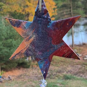 Star Acrylic Wall Art-Star hanging Art-Celestial hanging Wall Decor