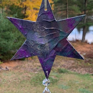 Star Acrylic Wall Art-Star hanging Art-Celestial hanging Wall Decor