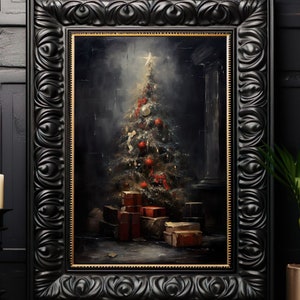 Christmas Tree No.1 Art Print, Dark Academia Wall Decor