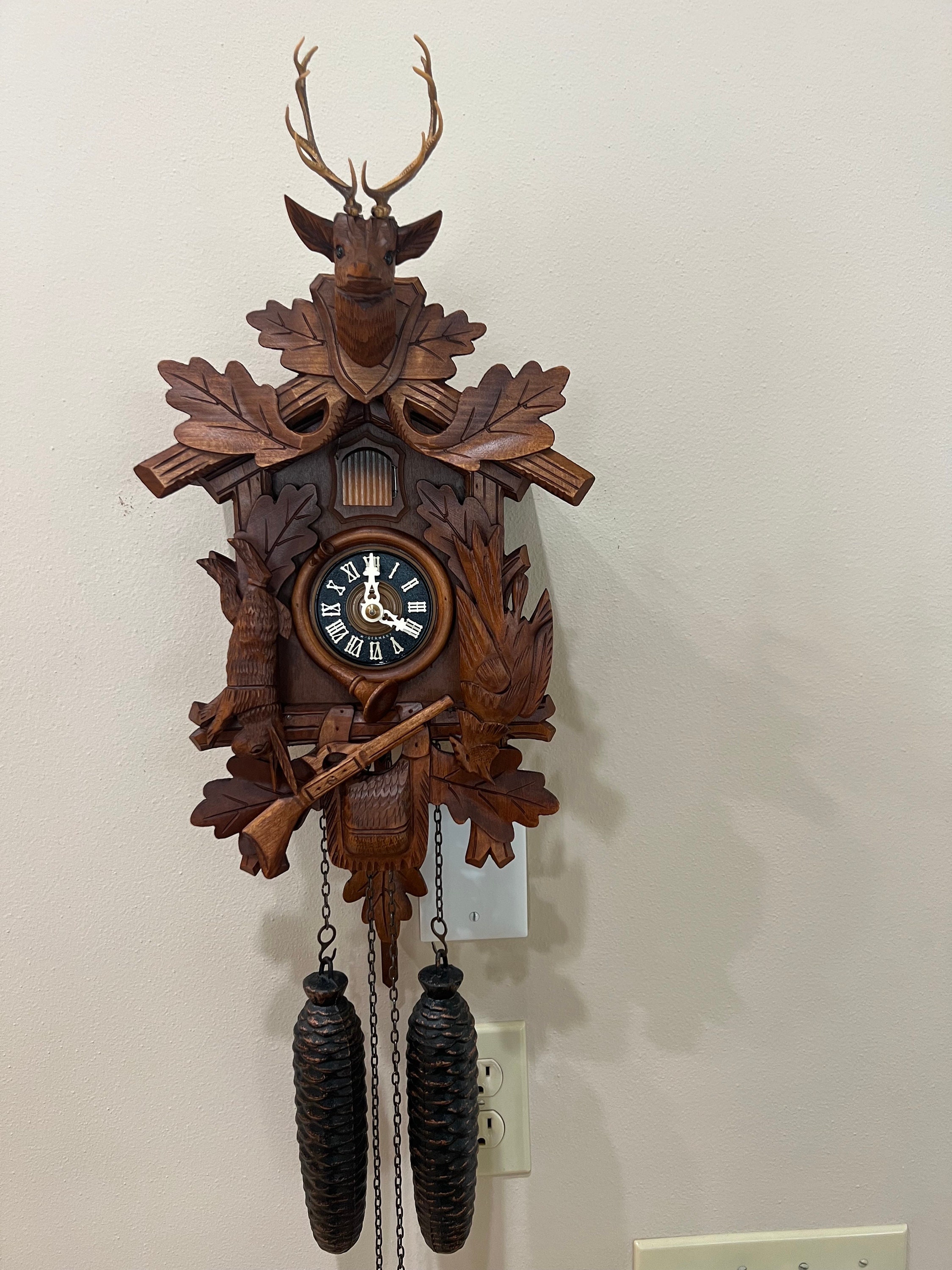 Working - Vintage 1950's Hubert Herr - After the Hunt Cuckoo Clock