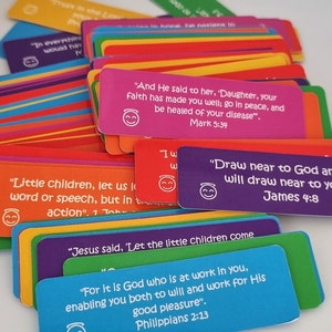 Catholic Scripture Cards Bible Quote Cards for Kids