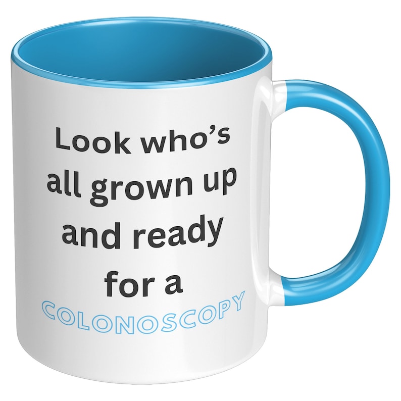 Skurrile Geburtstagskarte - 'All Grown Up And Ready For A Colonoscopy' - Lustige Karte Mit Blauen Handschuhen - Perfekt Für Witzige Geburtstagsgrüße