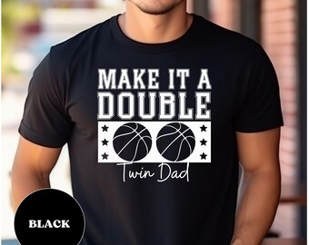Twin Dad Shirt, Expecting Dad Gift, Gift for Dad, Fathers Day Twin Dad Tee, Pickleball Twin Dad, Daddy To Be Tshirt, Dad Birthday Gift sport