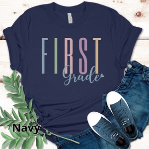 Custom Teacher Shirt, First Grade Teacher Shirt, Teacher Shirt, Teacher Gifts, Back to School, Personalized Teacher gift, Team Teacher Shirt