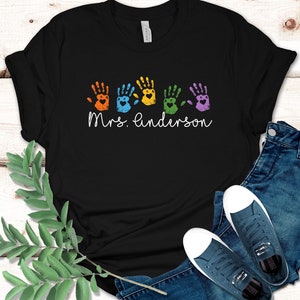 Custom Teacher Name Shirt, Teacher Shirt, Teacher Gift, Personalized Teacher Shirt, Back to School, Teacher Shirt, Grade Level, Teacher