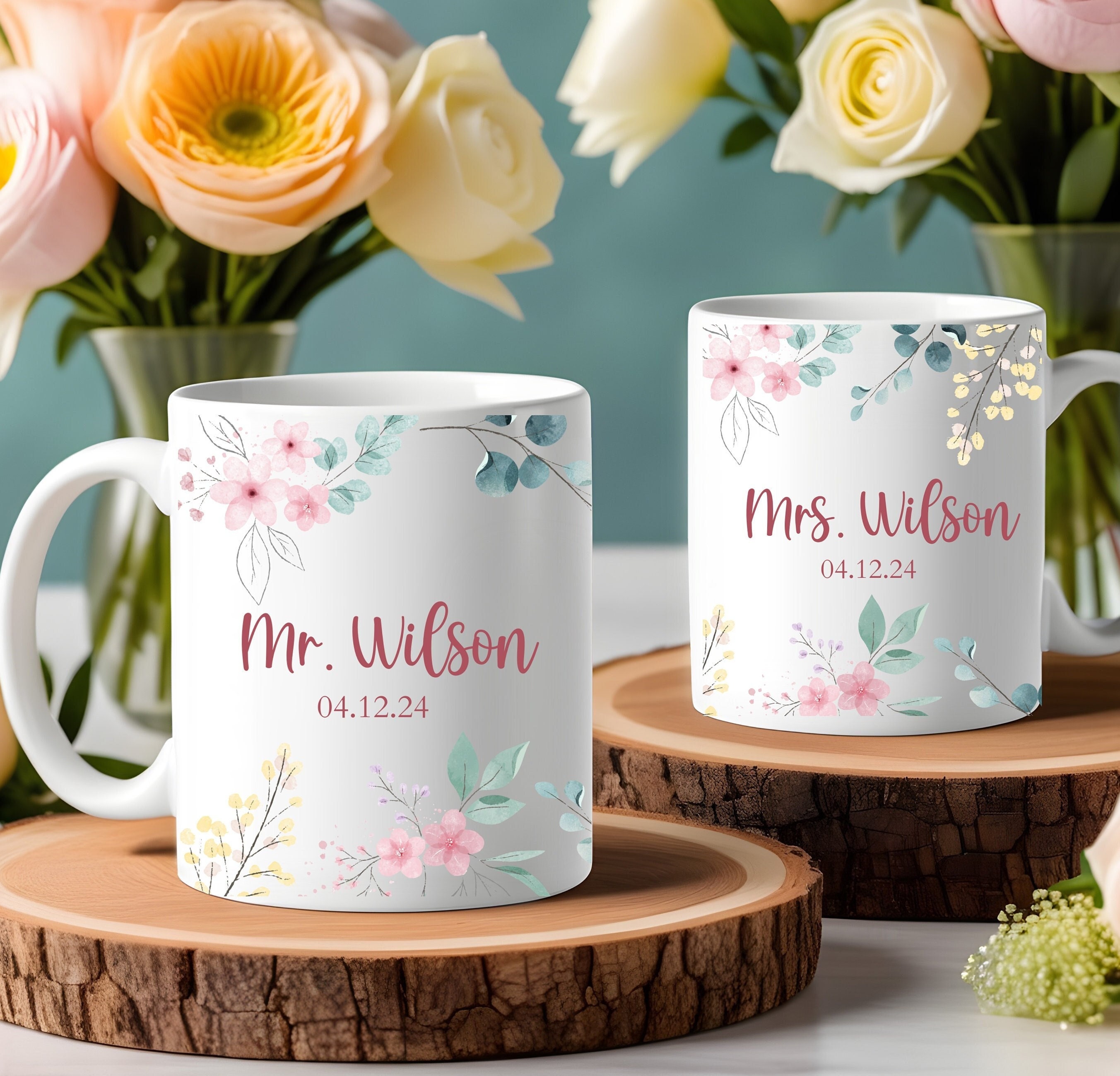 Personalized Wedding Gift - Mr and Mrs Mug - Wedding Present for ...