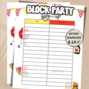 Zomer BBQ PARTY potluck Inschrijfformulier - Einde Zomerfeest Zwarte Feest BBQ-flyer | Buurtfeest