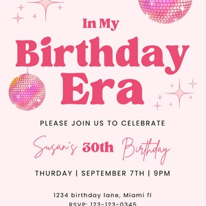 Birthday Era Invitation