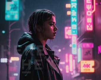 10 Cyberpunk Neon Street
