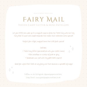 Tooth Fairy Letter with Mini Envelope & Wax Seal - Personalised Fairy Mail for Child - Lost Tooth Gift Keepsake - Magical Tooth Fairy Note Bild 3
