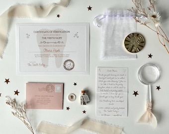 Tooth Fairy Letter Kits for Kids | Personalised Tooth Fairy Letter | Lost Tooth Gift Set