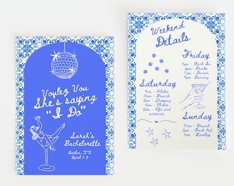 Mamma Mia Junggesellinnenabschied, Junggesellinnenabschied, Reiseablauf, Canva Pro, Disco Bachelorette, Dancing Queen