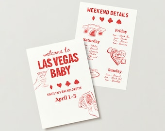 Bachelorette Itinerary Template, Las Vegas Bachelorette, Travel Itinerary Template,  Canva Pro, Disco Bachelorette, lesbian bachelorette