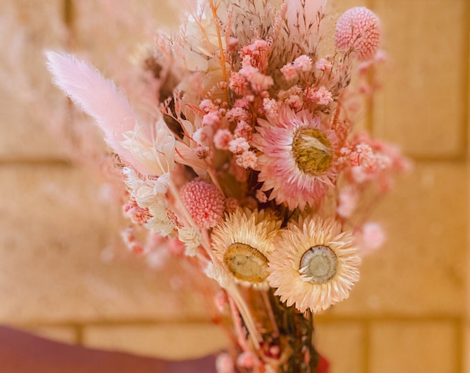 Mothers Day Dried Flower Bouquet Mixed Dried Flower Posy Mothers Day Floral Gift Flowers Gift for Mom Dried Flower Arrangement